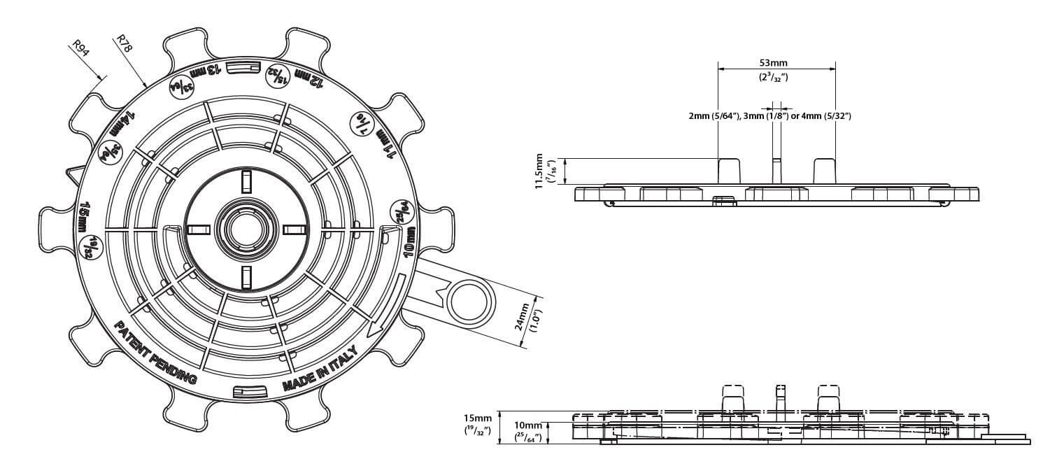 Stratarise 1020 Extra Low Support Pedestals -Technical Details