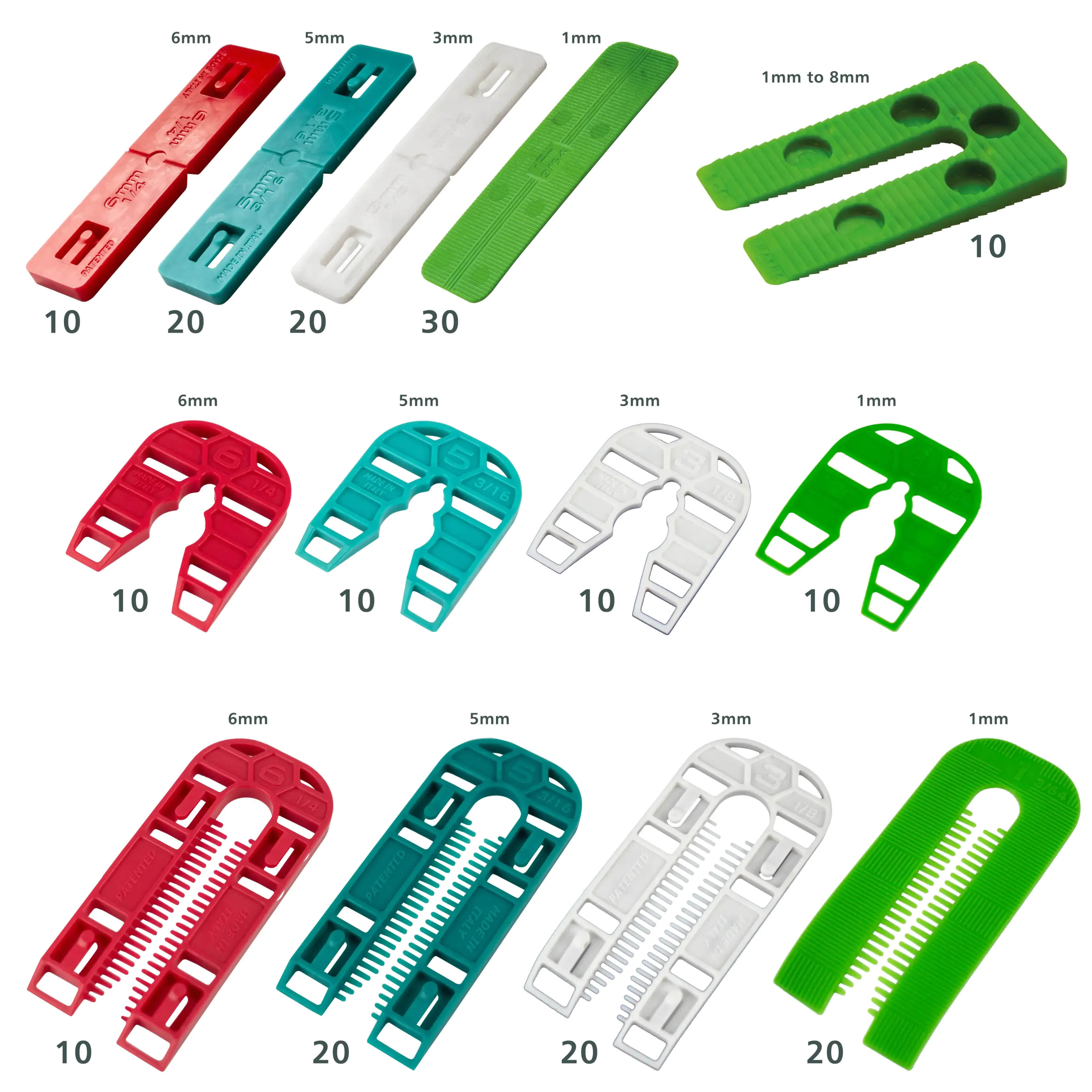 Stratarise ShimLevel Universal Flat Plastic Shims / Packers